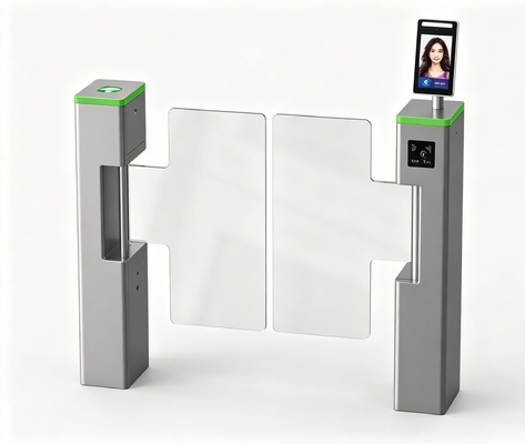 comprar Reconhecimento facial Swing Gate Barreira de velocidade de aço inoxidável para parques universitários online manufacture