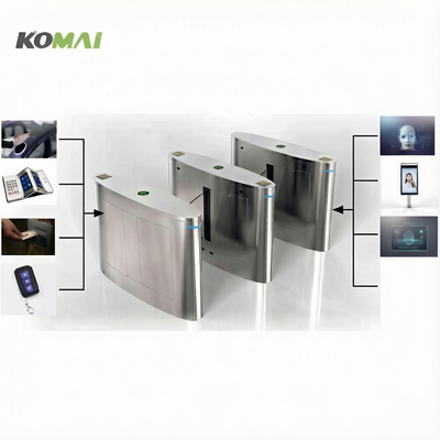Comprar Barreira de flap de aço inoxidável 304 Turnstile com acesso a cartão IC e velocidade de passagem de 35 pessoas/min online manufacture