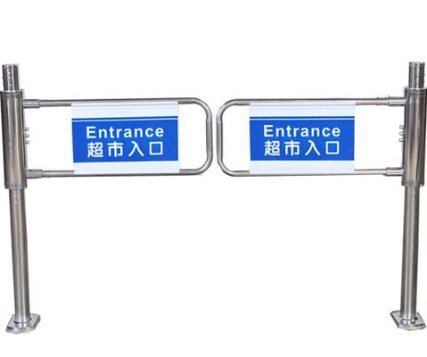 comprar Portões de entrada de supermercado DC24V SUS304 com empurrador manual online manufacture