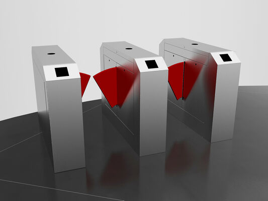 comprar RFID Access SS316 Flap Barrier Turnstile para Estação de Metro online manufacture