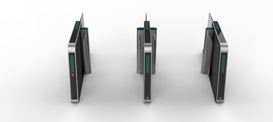 Bom preço Porta do torniquete da barreira da aleta de Fastlane do aeroporto do metro com leitor de cartão on-line