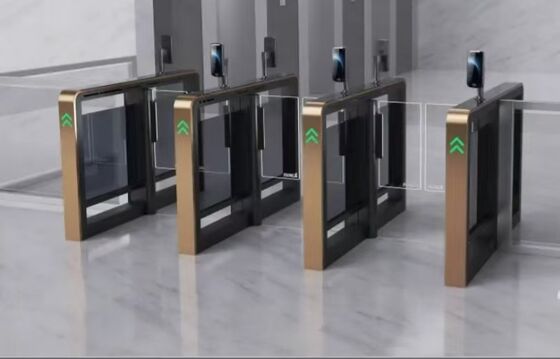 Bom preço Turnstile de porta de velocidade robusto feito de materiais que garantem a longevidade e resistência ao vandalismo nas estações de trânsito urbano on-line