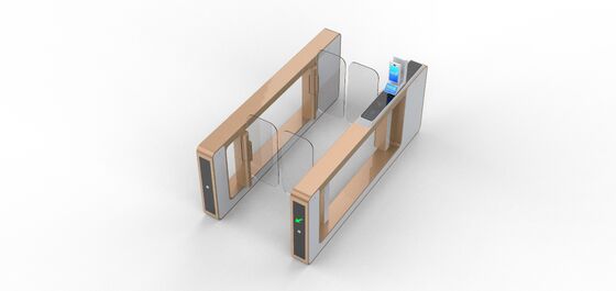Bom preço Airport  Full Height  AB Swing Turnstile Gate Security Entrance With Gloden Color on-line