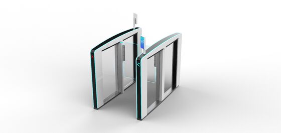 Bom preço High-end azul LED Light Speed Gate Turnstile Design moderno para a universidade on-line