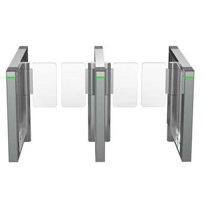 Bom preço Portas magros óticas de vidro da entrada do torniquete de SUS316 RS232 on-line