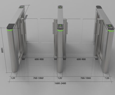 Bom preço SUS 304 RFID Access Fastlane Speed Gate Turnstile com servomotor on-line