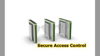 Controle de acesso da porta de segurança do torniquete da barreira da aleta